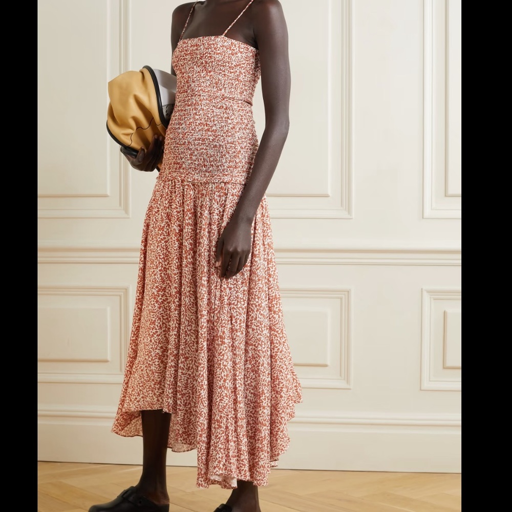 Proenza Schouler Micro Floral smocked dress